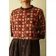 shop Designer Brown Doted Cotton Dress