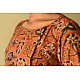 shop Ajrakh hand Block Printed Cotton brown Dress
