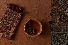 Dhvani . ध्वनि ❋ Cotton Ajrakh Stole ❋ 19