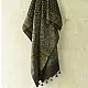 Traditional Indian Ajrakh cotton dupatta with repeating geometric motifs