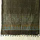 Traditional Indian Ajrakh cotton dupatta with repeating geometric motifs