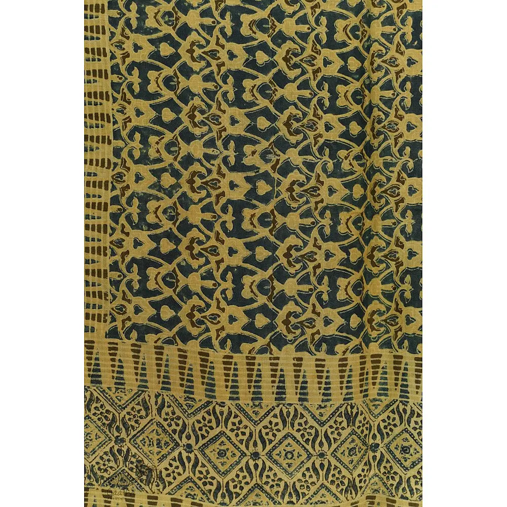 shop Ajrakh Hand Block Printed ~ Linen Stole