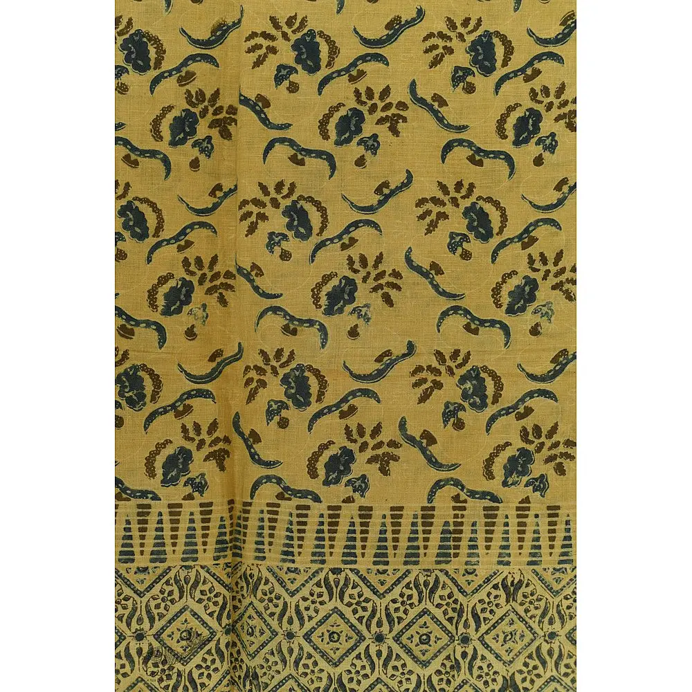 shop ajrakh printed linen stole