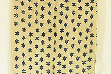 Kafi | Handloom Linen - Ajrakh Printed Stole - Stars