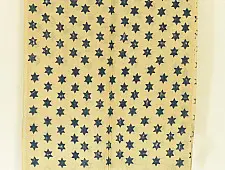 Kafi | Handloom Linen - Ajrakh Printed Stole - Stars