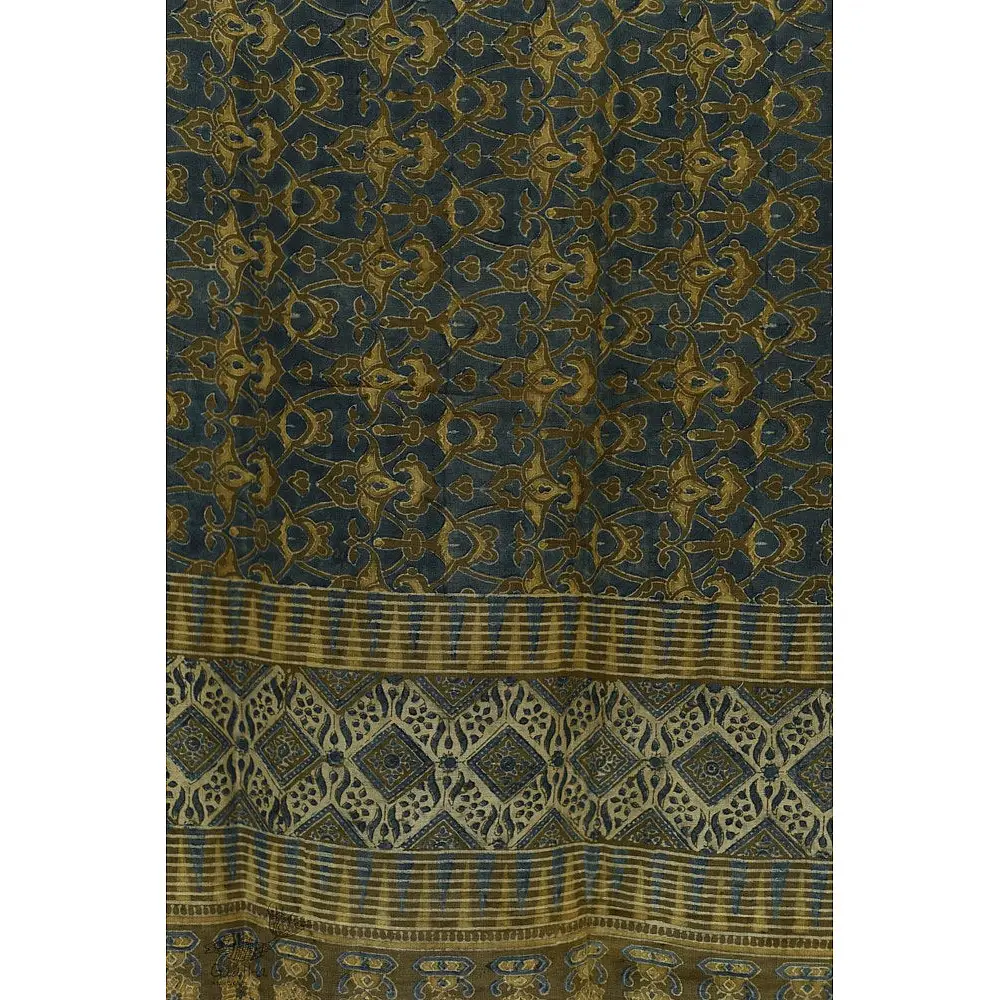 shop Ajrakh Hand Block Printed ~ Linen Stole