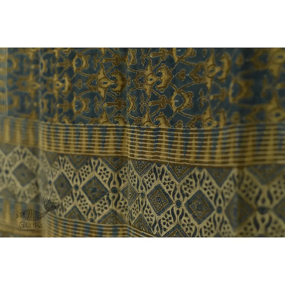 shop Ajrakh Hand Block Printed ~ Linen Stole