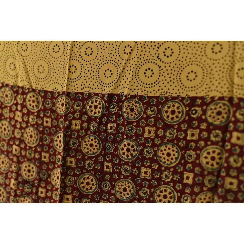 buy Ajrakh Printed Crape Dupatta