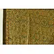buy Ajrakh Natual Dyed Crape Dupatta - Green & Brown