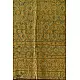 buy Ajrakh Natual Dyed Crape Dupatta - Green & Brown