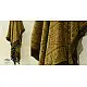 buy Ajrakh Natual Dyed Crape Dupatta - Green & Brown