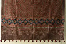 Sakhi . सखी ⁂ Ajrakh Block Printed Pure Cotton Dupatta (32)