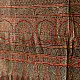 Ajrakh printed cotton dupatta with intricate hand carved block patterns