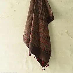 Sakhi . सखी ⁂ Ajrakh Block Printed Pure Cotton Dupatta (34)