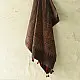 Ajrakh printed cotton dupatta with intricate hand carved block patterns