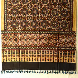 Sakhi . सखी ⁂ Ajrakh Block Printed Pure Cotton Dupatta (36)