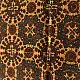 Ajrakh hand printed pure cotton dupatta with detailed floral geometry