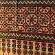 Ajrakh hand printed pure cotton dupatta with detailed floral geometry