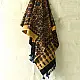Ajrakh hand printed pure cotton dupatta with detailed floral geometry