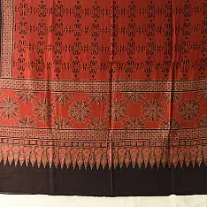 Sakhi . सखी ⁂ Ajrakh Block Printed Pure Cotton Dupatta (38)