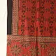 Bright Orange Ajrakh Block Printed Pure Cotton Dupatta 