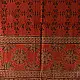 Bright Orange Ajrakh Block Printed Pure Cotton Dupatta 