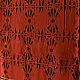 Bright Orange Ajrakh Block Printed Pure Cotton Dupatta 