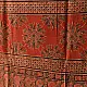 Bright Orange Ajrakh Block Printed Pure Cotton Dupatta 
