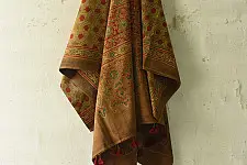 Sakhi . सखी ⁂ Ajrakh Block Printed Pure Cotton Dupatta (42)