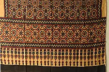 Sakhi . सखी ⁂ Ajrakh Block Printed Pure Cotton Dupatta (43)
