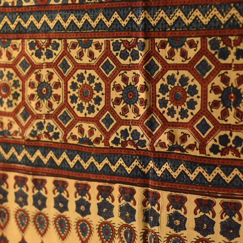 Shop Genuine Ajrakh Handcrafted Cotton Dupatta with Fine Detailing