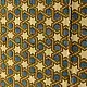 Shop Dual Toned Yellow and Indigo Ajrakh Block Printed Pure Cotton Dupatta 