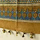 Shop Dual Toned Yellow and Indigo Ajrakh Block Printed Pure Cotton Dupatta 