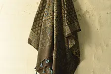 Sakhi . सखी ⁂ Ajrakh Block Printed Pure Cotton Dupatta (45)  