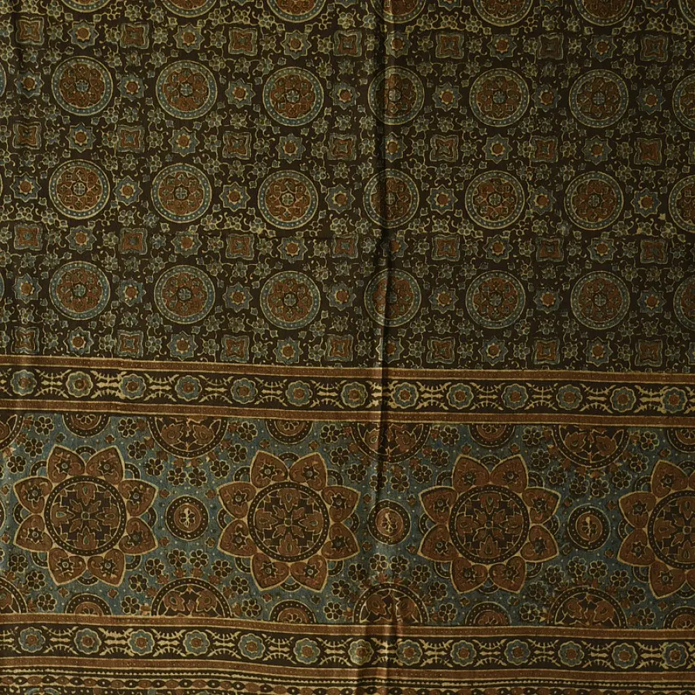 Explore Handmade Ajrakh Pure Cotton Dupatta Crafted with Natural Dyes