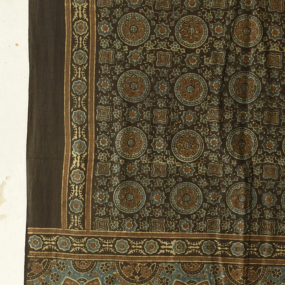 Explore Handmade Ajrakh Pure Cotton Dupatta Crafted with Natural Dyes