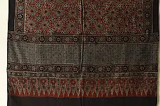 Sakhi . सखी ⁂ Ajrakh Block Printed Pure Cotton Dupatta (47)