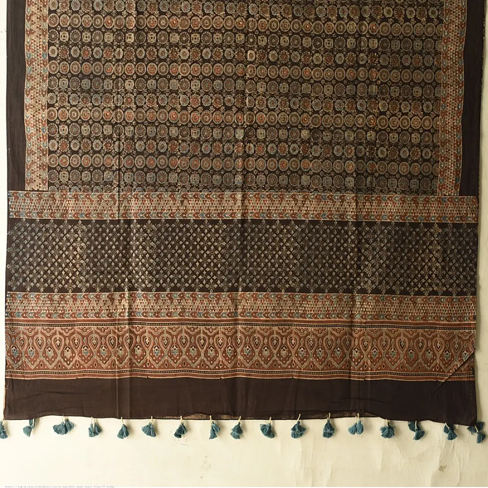Shop Heritage Ajrakh Handcrafted Pure Cotton Dupatta