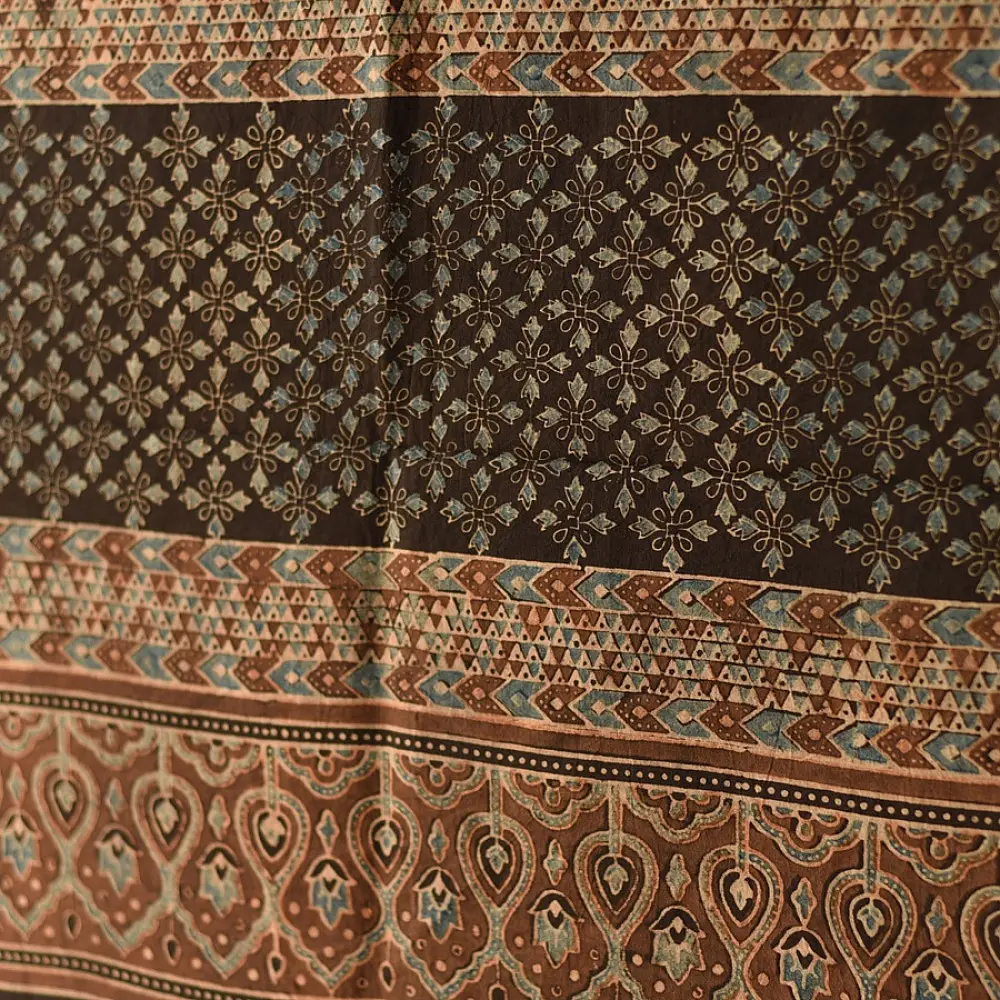 Shop Heritage Ajrakh Handcrafted Pure Cotton Dupatta