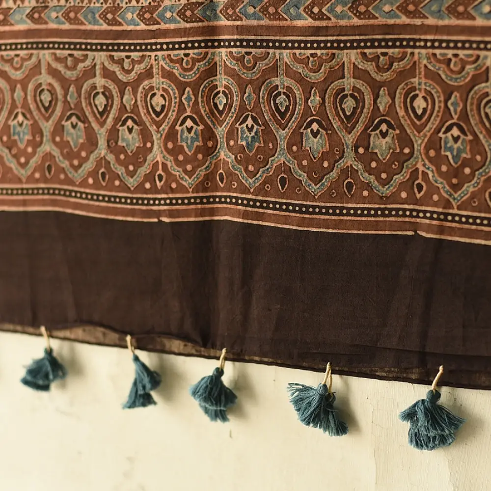 Shop Heritage Ajrakh Handcrafted Pure Cotton Dupatta