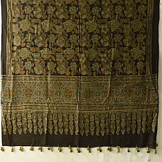 Sakhi . सखी ⁂ Ajrakh Block Printed Pure Cotton Dupatta (53)