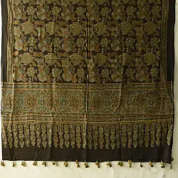 Sakhi . सखी ⁂ Ajrakh Block Printed Pure Cotton Dupatta (53)