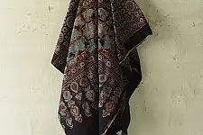 Sakhi . सखी ⁂ Ajrakh Block Printed Pure Cotton Dupatta  (54)