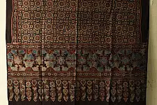 Sakhi . सखी ⁂ Ajrakh Block Printed Pure Cotton Dupatta  (54)