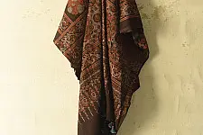 Sakhi . सखी ⁂ Ajrakh Block Printed Pure Cotton Dupatta (59)