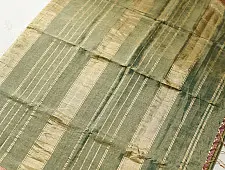 Joon . जून ☽ Handloom Maheshwari Cotton by Tissue Saree - Green