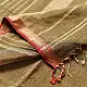 buy Handloom Maheshwari Cotton by Tissue Saree - Black & Golden Zari