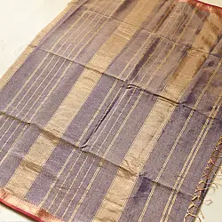 Joon . जून ☽ Handloom Maheshwari Cotton by Tissue Saree - Violet