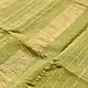 leaf green and gold handloom maheshwari tissue silk cotton saree with fine striped body and red borders for women