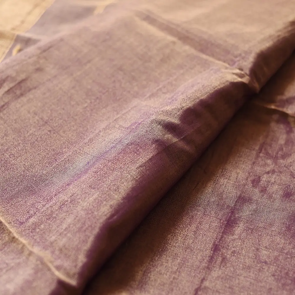 buy Handloom Maheshwari Cotton by Tissue blue Saree